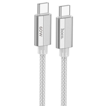 Кабель HOCO  USB - Type-C  (1.8м) 60W тканевый, синий U134