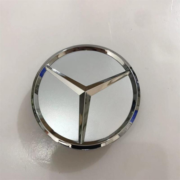 Заглушка (колпачок) на литой диск мод. MERCEDES  серебро  ( D75/ D72)