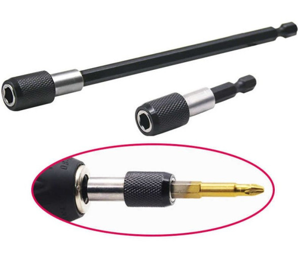 Удлинитель быстросъемный с шестигранным хвостовиком (1шт.) 100 мм, 1/4 дюйма