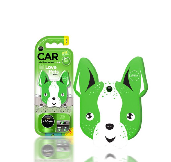 Осв.воздуха  AROMA CAR  Dog &quot;Fancy Green&quot;  (на дефлектор/подвесной)