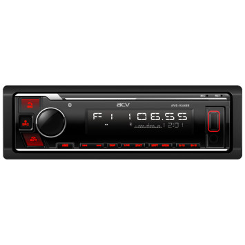 Автомагн.  ACV-920BR  (красный)  USB/SD/FM ресивер Bluetooth (со съемной панелькой)