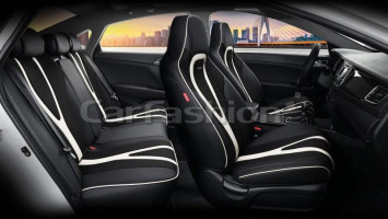 Чехлы «5D» PREMIUM каркасные «INTEGRAL PLUS» Чёрный/Чёрный/Белый (экокожа/нубук)