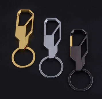 Брелок  &quot;КАРАБИН Метал&quot; карабин (1 кольцо)  Золото