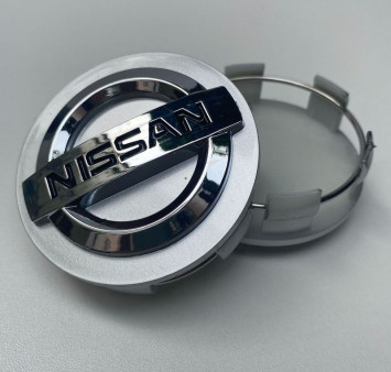 Заглушка (колпачок) на литой диск мод. NISSAN  серый  ( D54/D51)