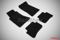 Коврики текстильн. Mercedes-Benz W204 (C-Class)  2007-2014г. /компл.4шт./осн.резин./ LUX