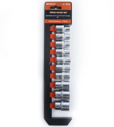 DC Набор торцевых головок (пластиковый холдер) 1/2" 10 предметов (короткие)