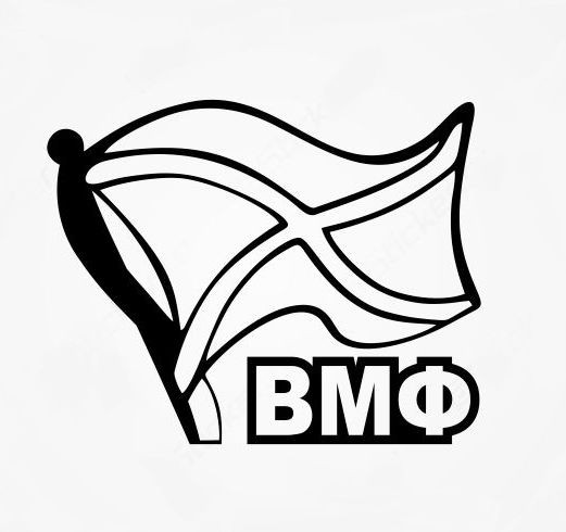 Наклейка &quot;ВМФ&quot;   (18*15см)  Черный