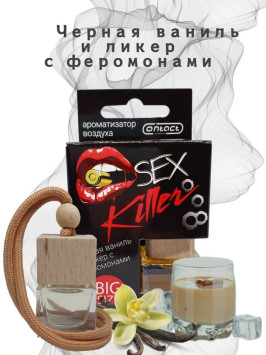 Осв.возд.  Соntact  деревянный бочонок  SEX  KILLER &quot;Черная ваниль и ликер&quot;
