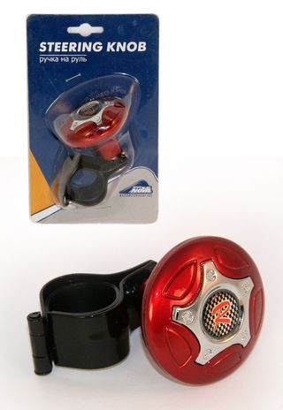 Ручка на руль "Nova Bright" "R" красная+хром