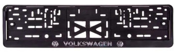 Рамка номера пластик  VOLKSWAGEN (книжка)