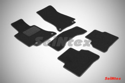 Коврики текстильн. Mercedes-Benz W205 (C-Class)  c 2014г- /компл.5шт./осн.резин./ LUX
