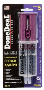 DD 6561 5-минутный эпокси-адгезив (цвет: прозрачный) 170 кг/см2