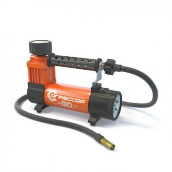 Компрессор АГРЕССОР AGR-30 LED 7Атм/30л/прикур/LED фонарь/сумка/шланг 1,0м