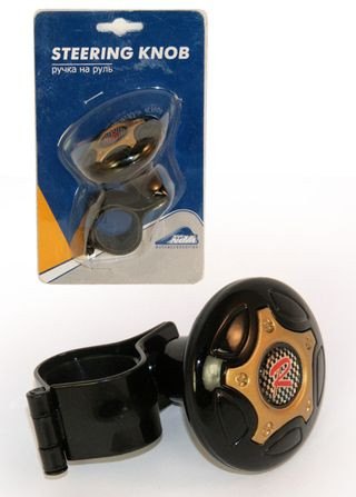 Ручка на руль "Nova Bright" "R" чёрная+хром