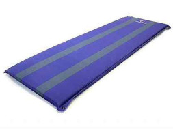 Коврик самонадувающийся "СЛЕДОПЫТ" 191x62x5 cм, стандарт, цв. синий/серый
