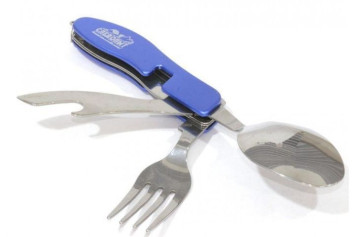 Набор столовых приборов &quot;СЛЕДОПЫТ&quot;, в чехле (ложка, вилка, открывашка), в коробке