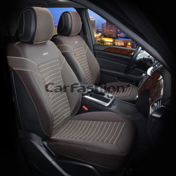 Накидки Фронт  «CHESTER»  Коричневый/Коричневый/Бежевый  (экокожа)