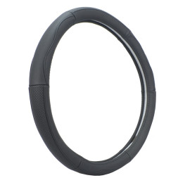 Оплетка на руль   Carlife  "Soria" М,  Чёрный/Чёрный с перфорацией