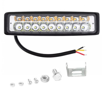 Ходовые огни SOLAR 18 SMD, 54w с повторителем поворота 152*40*43мм