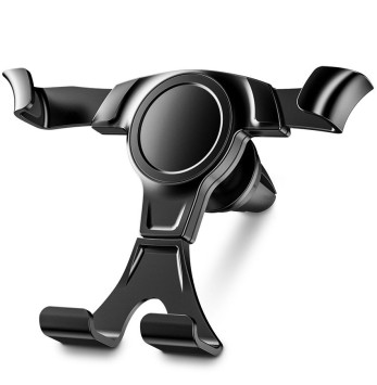 Держатель телефона Carlife зажимной Черный