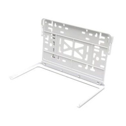 Рамка номера пластик  Белая с защелкой КВАДРАТНАЯ  для автомобиля нового образца ГОСТ (296х192мм)