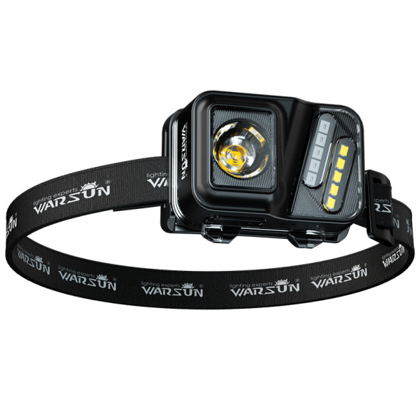 Фонарик  диодный  налобный  Carlife 11 SMD + линза. акб 1500Mah , красный/белый