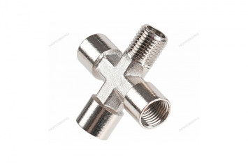 Резьбовой переходник крест (FFFМ - 1/4&quot;)
