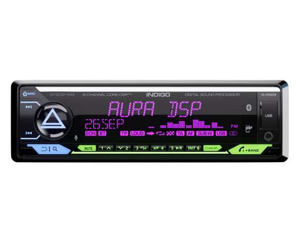 Автомагн.  AURA INDIGO-879DSP MkII Hi-POWER