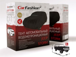 Тент автом.  CF "JEEP STORM XL Чёрный., до 520 см (100% Водонепрониц.ткань с покрытием "WATERPROOF"