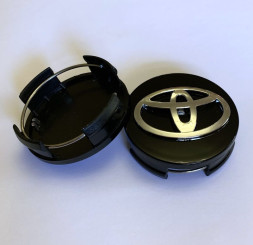 Заглушка (колпачок) на литой диск мод. TOYOTA  черный  ( D62/D59)