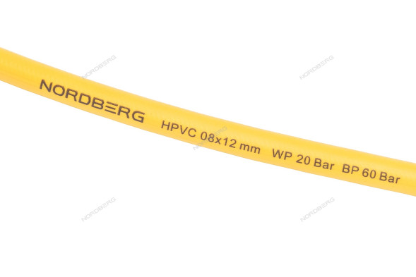 Пневматический шланг на самоскручивающейся катушке NORDBERG HR0815HPVC (15 м) 