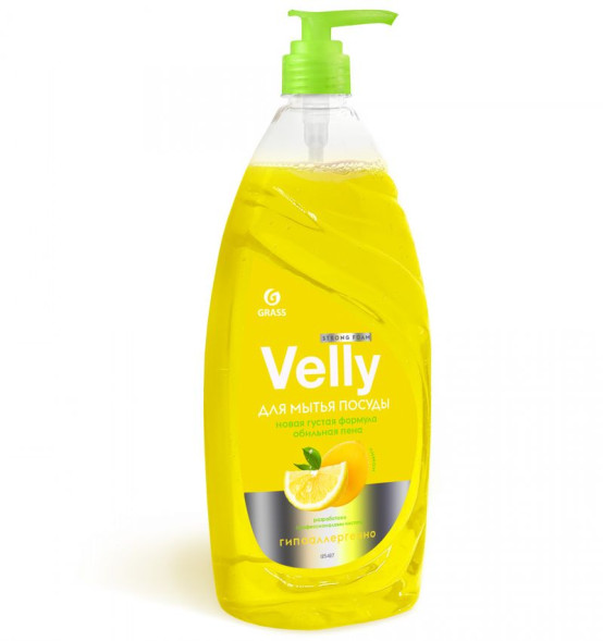 GRASS Средство для мытья посуды &quot;Velly&quot; Лимон 1л.