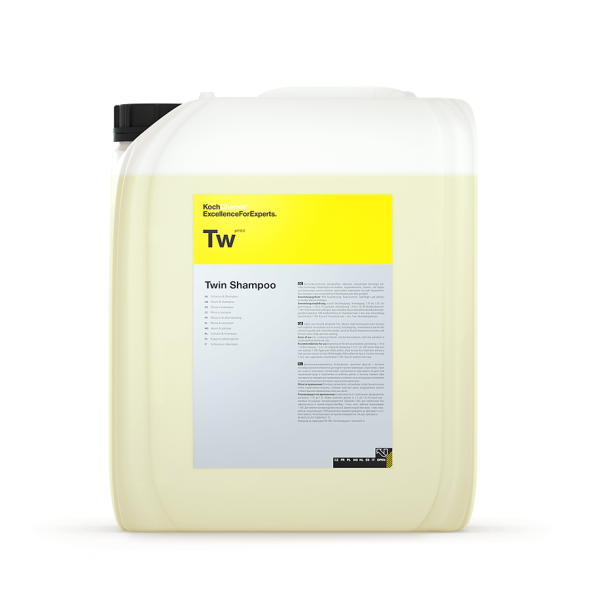 TWIN SHAMPOO - Высококонцентрированный, без фосфата и растворителей, не фосфорнокислый, щелочной комбинированный продукт (пена и шампунь), (21 кг). 177021