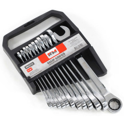 RedMark Набор ключей комбинированных трещоточных 12 шт (8,9,10,11,12,13,14, 15,16,17,18,19 ) холдер