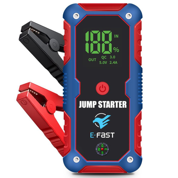 Jump Starter для автомобиля E-FAST 1000A (пиковый ток 2000A)/ 20.000mAh с чехлом