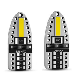 SOLAR  Свет-од  12V  T10 2 COB 7020 W5W  W2.1x9.5d (с обманкой)
