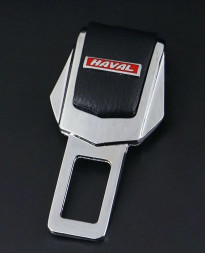 Блокировка ремня безопасности металл +кожа "HAVAL" 2шт.