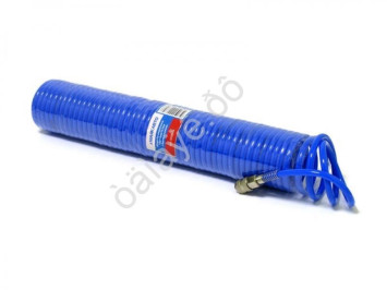 Шланг PU спиральный 15м*10мм*6,5мм с быстросъёмом 1/4" "М5"