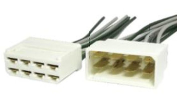 ЭТ Монтажный разъем 8 контактов (6.3 мм)  с проводами  (цена за 1штук)