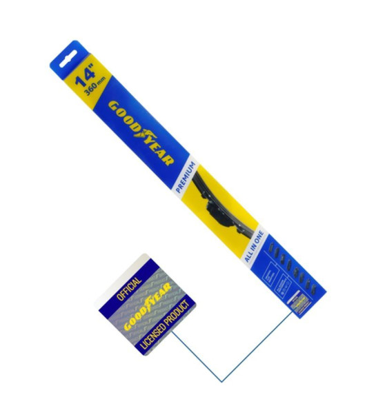 Дворники  GOODYEAR PREMIUM  17&quot; бескаркасные 430мм. (8 переходников)  всесезонная