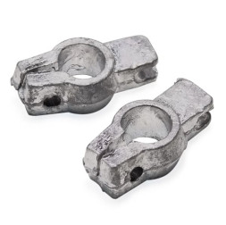 Клеммы аккумулятора &quot;VOLTON&quot; в пакете (свинец) 210гр. -2шт .