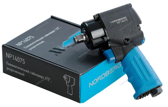 Пневмогайковерт ударный укороченный NORDBERG NP14075 (1/2&quot;, 680 Нм)