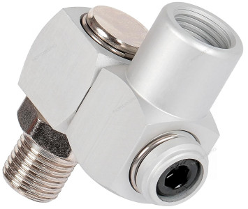 Переходник резьбовой шарнирный M1/4&quot; - F1/4&quot; / 360 градусов
