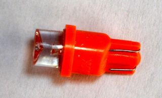 Маяк Cвет-од 12V  T10  5W   W2,1x9,5d   RED (уп.10шт)