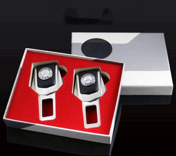 Блокировка ремня безопасности металл +кожа "LADA" 2шт.