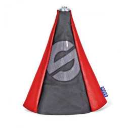 Чехол кулисы  КПП  "SPARCO" универсальный , Черный/Красный