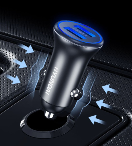 АЗУ  Hyundai  2USB (12/24V - 5V 3,6A)