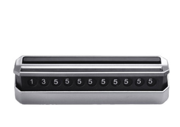 Табличка с номером телефона под стекло №1  Темно-серый