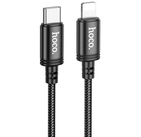 Кабель HOCO  Type-C - lightning  (1м)  черный x89