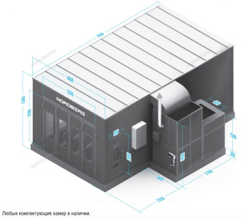 Окрасочно сушильная камера NORDBERG MEDIO 2